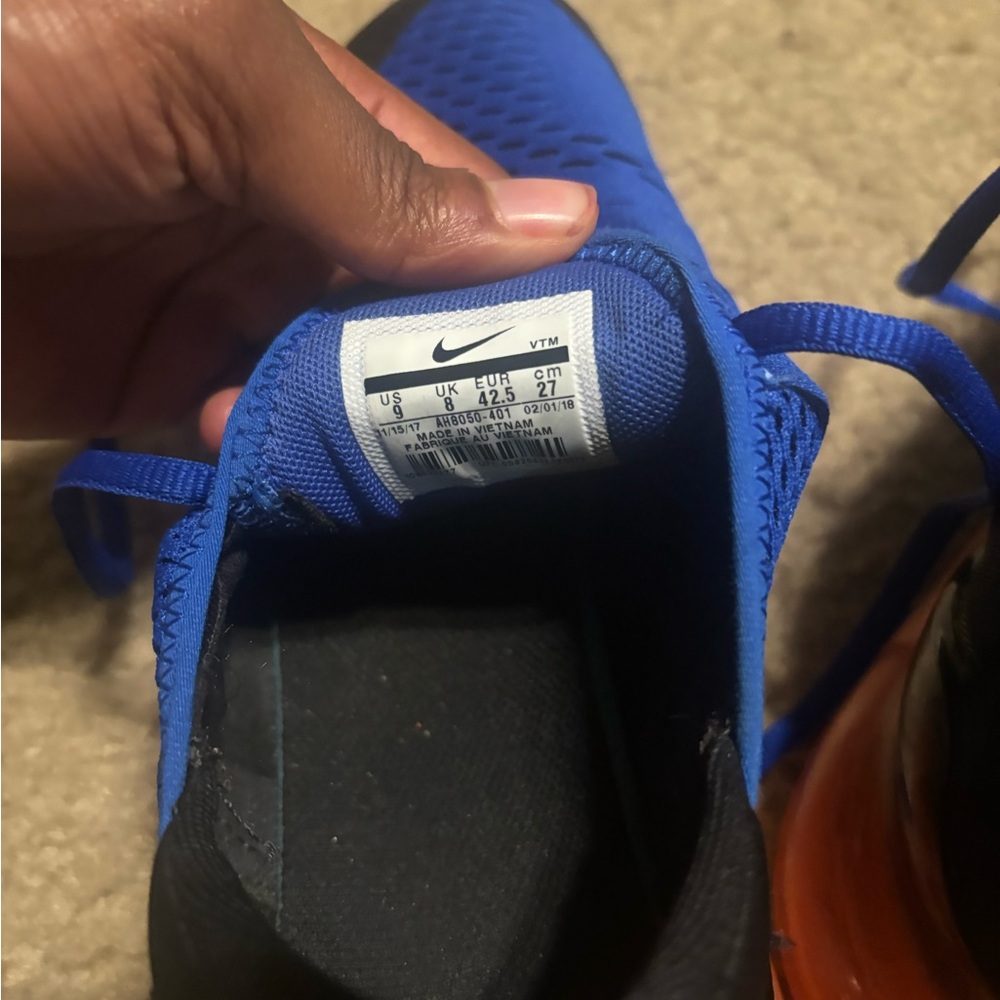 Nike Blue Sneakers with Mesh Collar